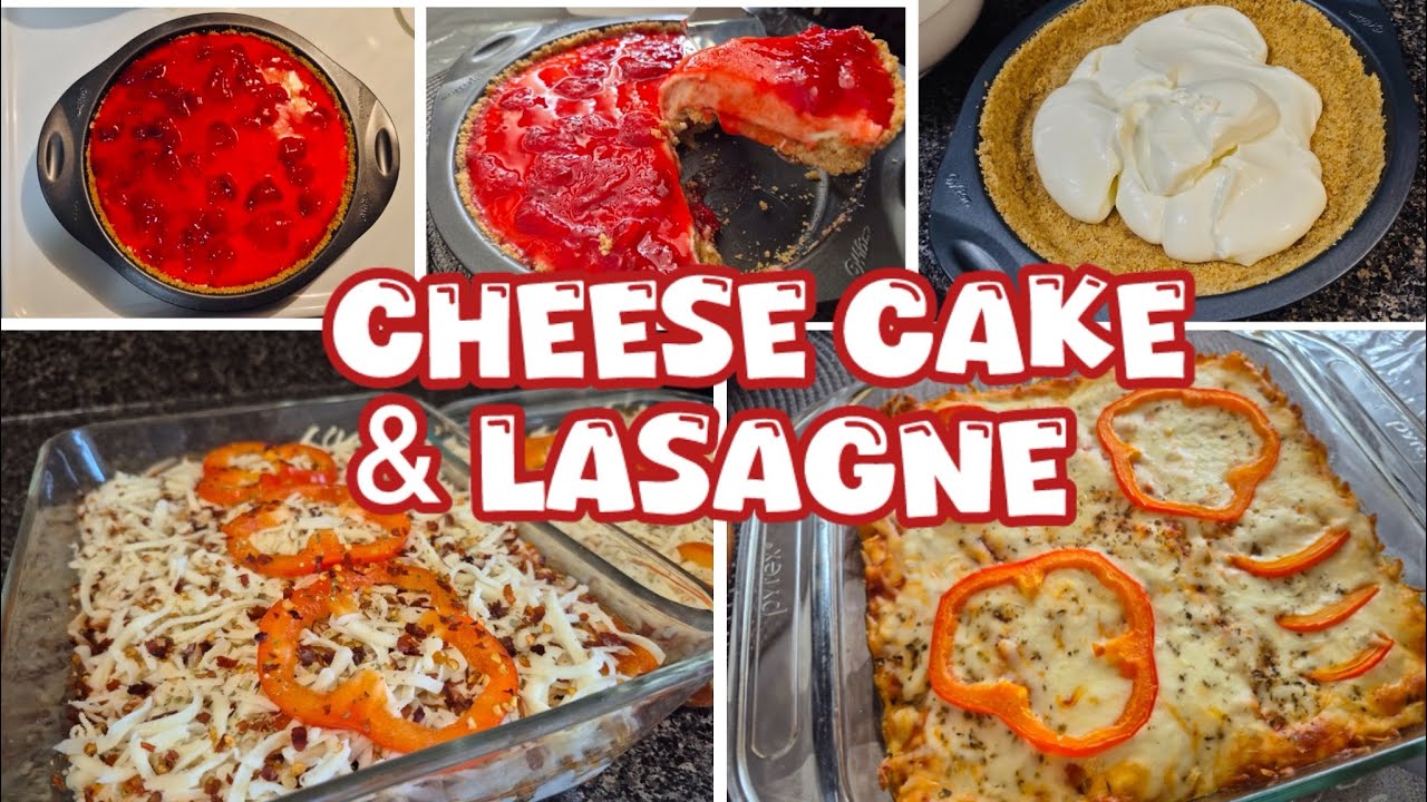 How To Make Lasagne | How to Make Strawberry Cheese Cake | Bakery Style Cheese Cake 