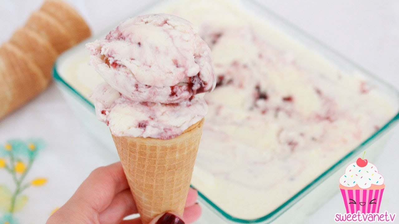 Helado de QUESO con Zarzamora | Postres de Vane