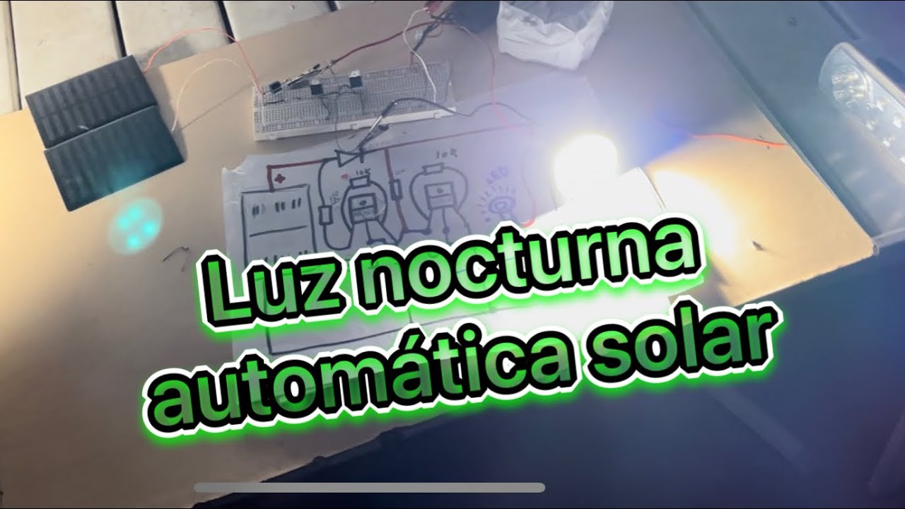 Luz nocturna automática con transistores resiclados