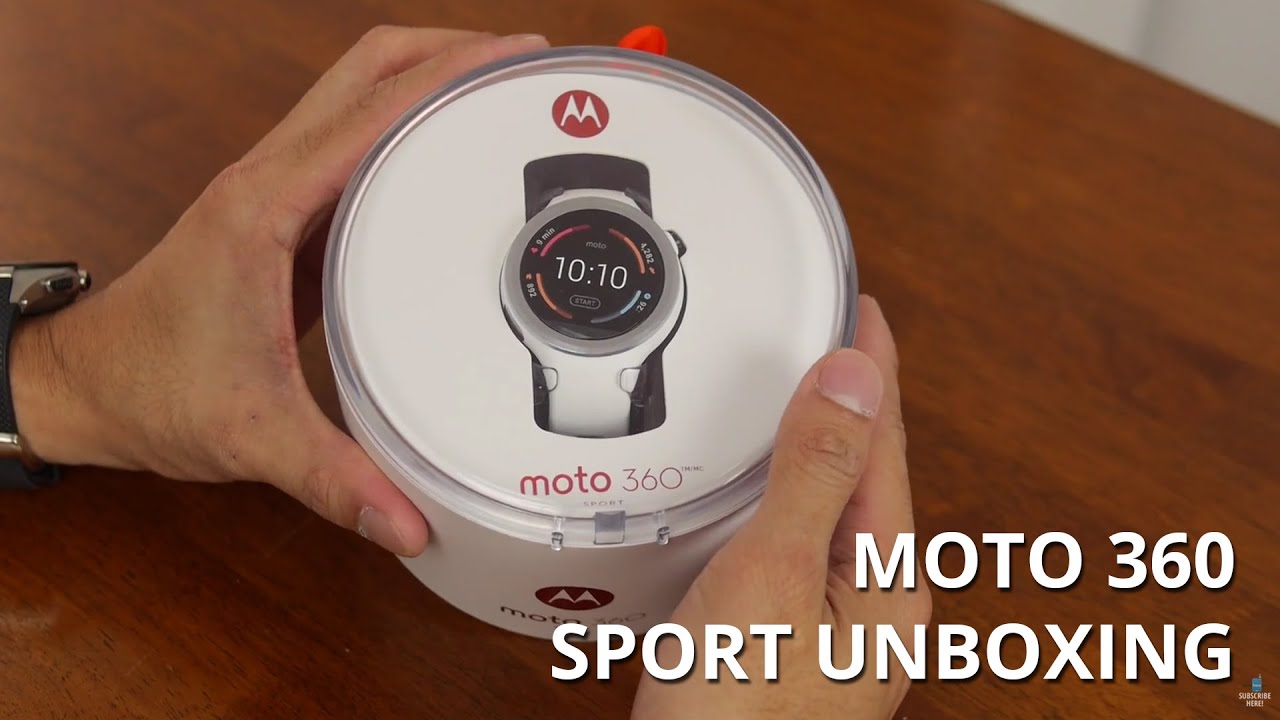 Moto 360 Sport unboxing