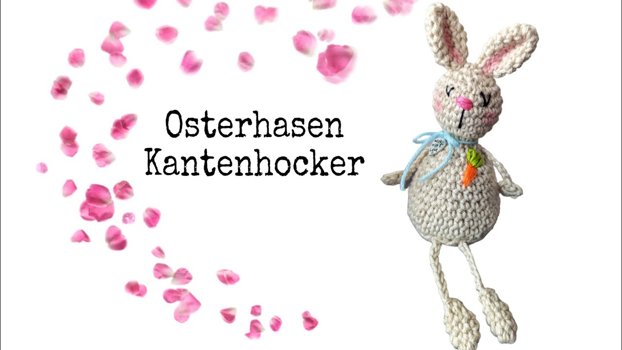 Osterhase Kantenhocker 🌸schnell und einfach gehäkelt 💗