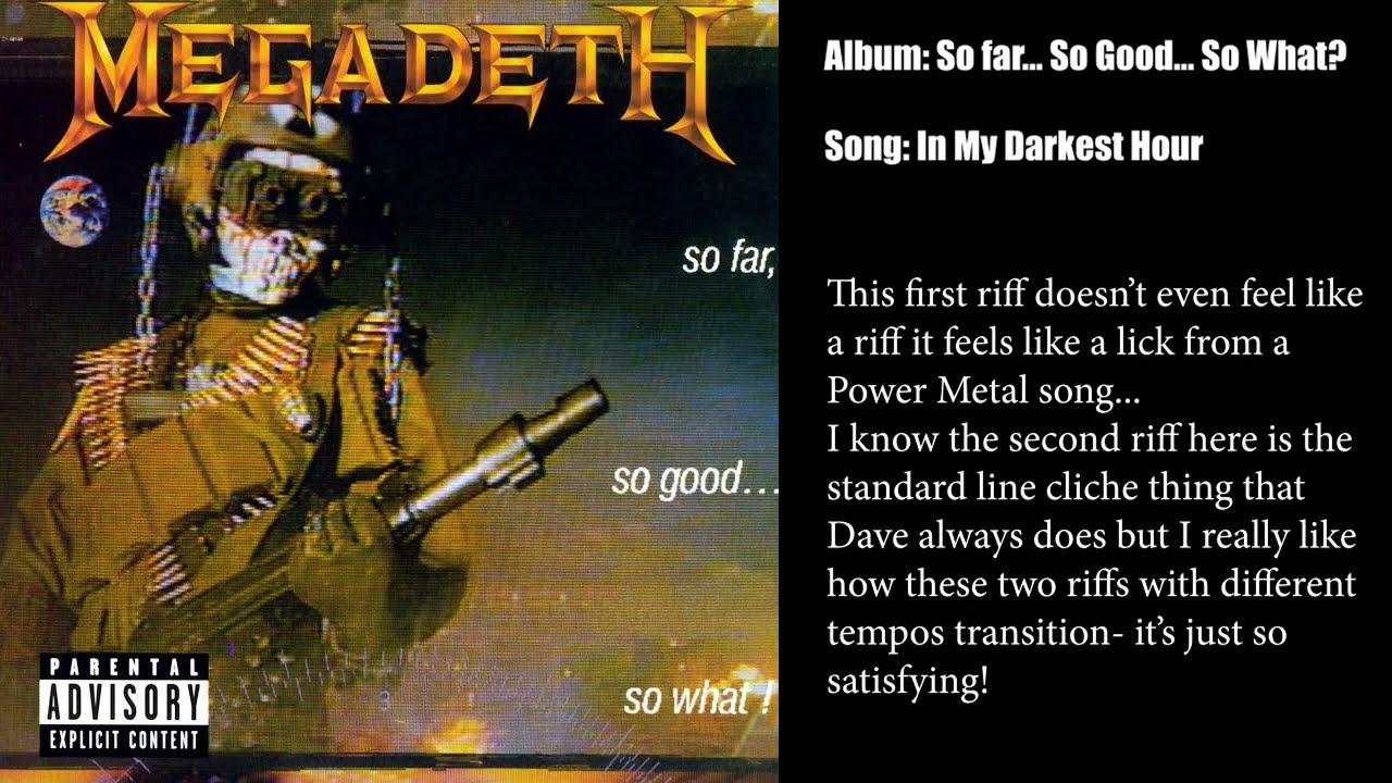 My Favorite Riffs from Every Megadeth Album (+ Commentary)