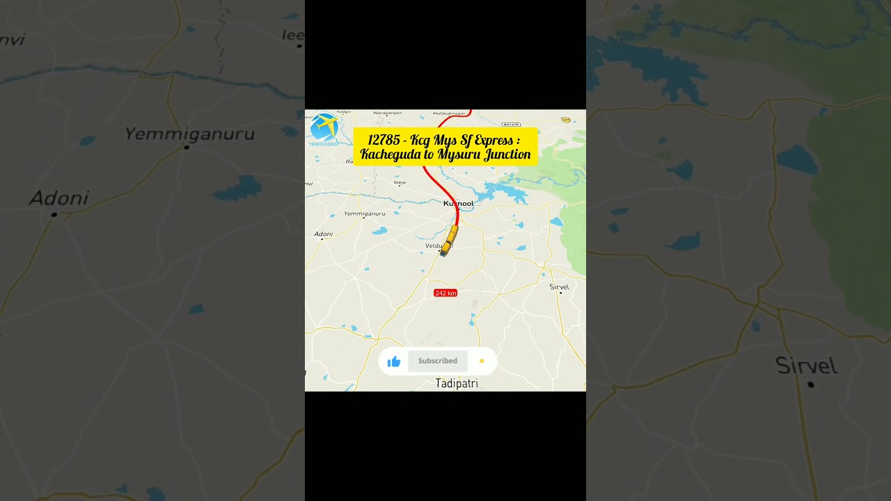 12785 - Kcg Mys Sf Express : Kacheguda to Mysuru Junction Train || Hyderabad to Bangalore Train ||