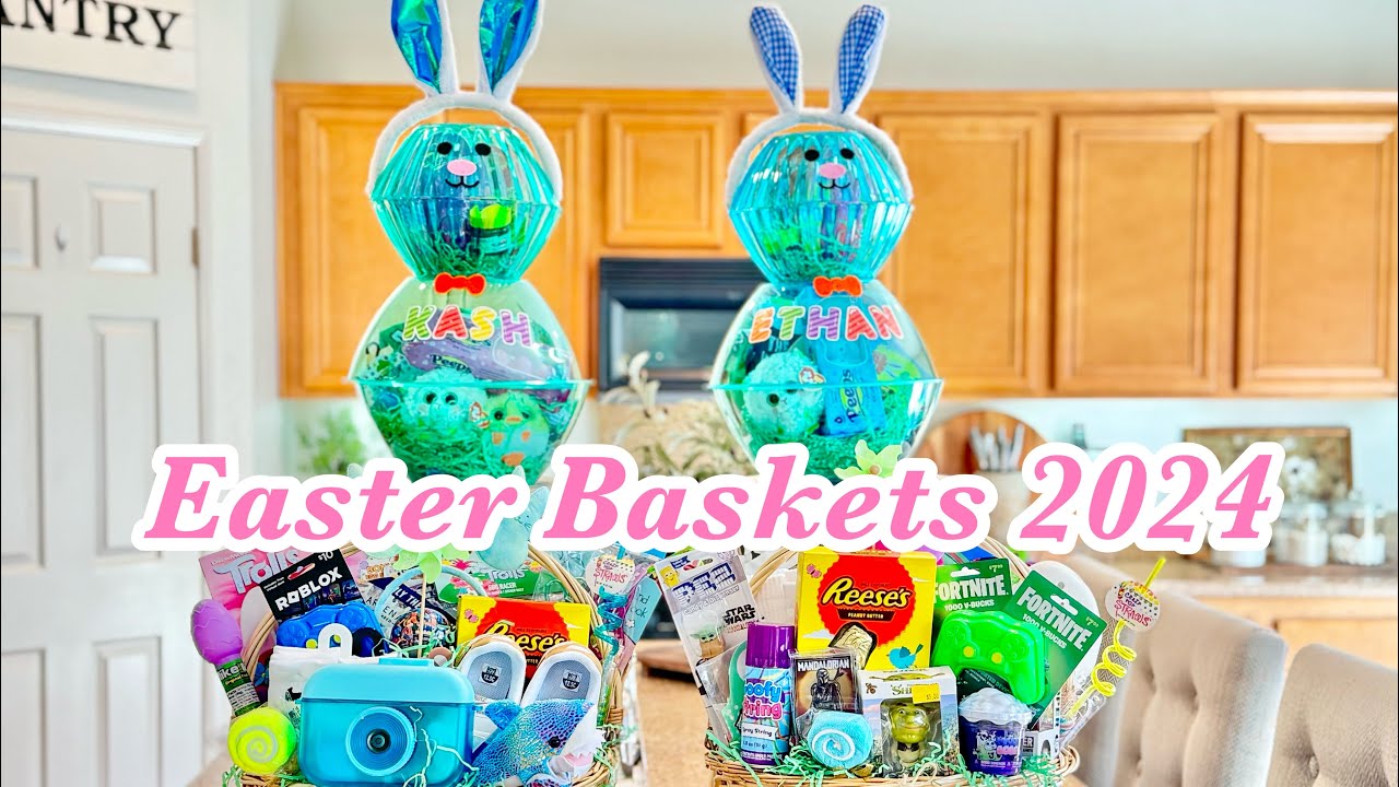 WHAT’S IN MY KIDS EASTER BASKETS 2024// EASTER BASKETS
