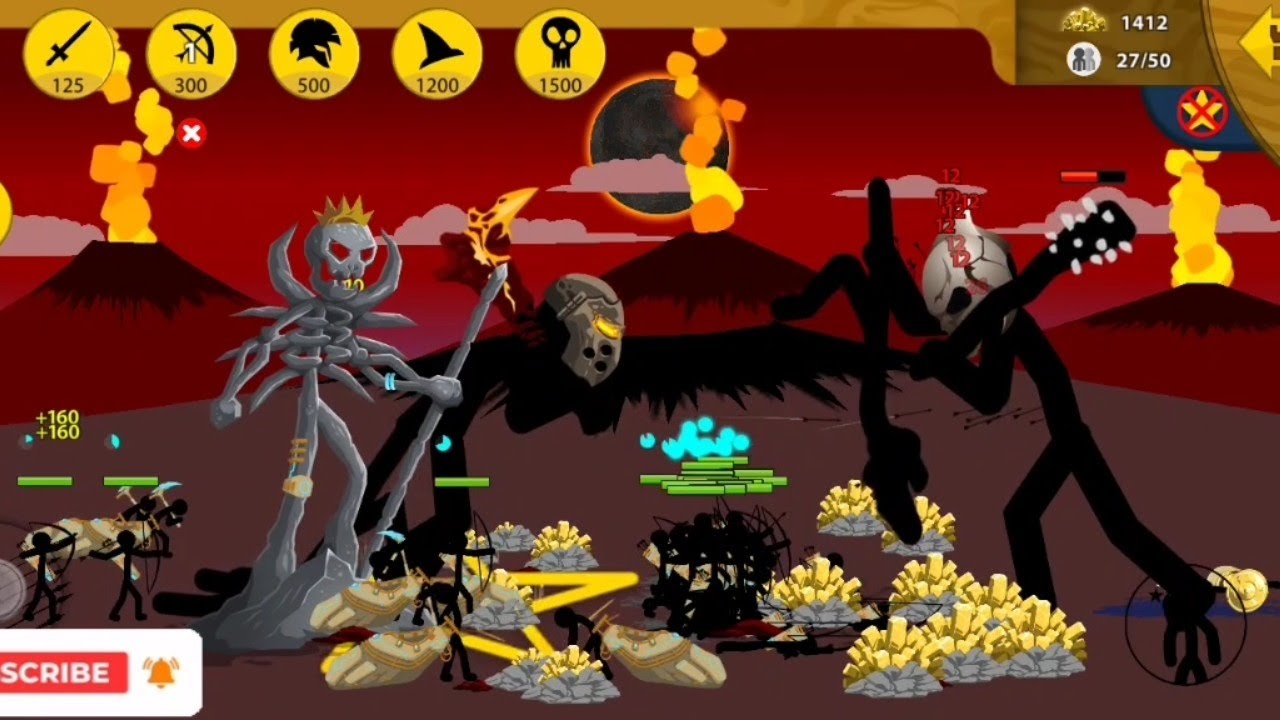 Stickwar Legacy – Another Easy Win! Voltaic Skin vs Final Boss + Unlimited Gems & Griffon Giant