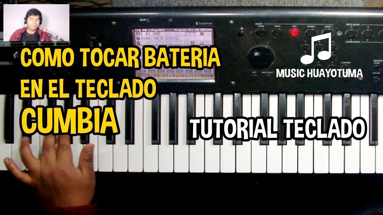 Como Tocar Batería en el Teclado CUMBIA MUSIC HUAYOTUMA