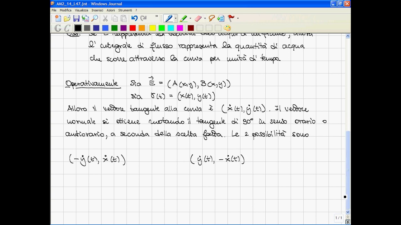 47 Integrali di flusso  Formula Gauss Green e teorema della divergenza nel piano  Dominio racchiuso