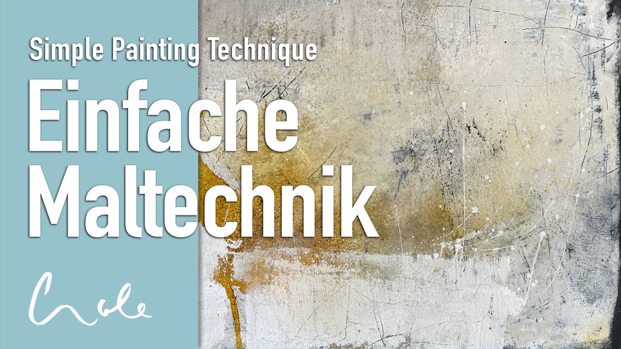 Mixed Media Maltechnik mit vielen Schichten, Kratzern | Geheimnis des Alterns in der Malerei