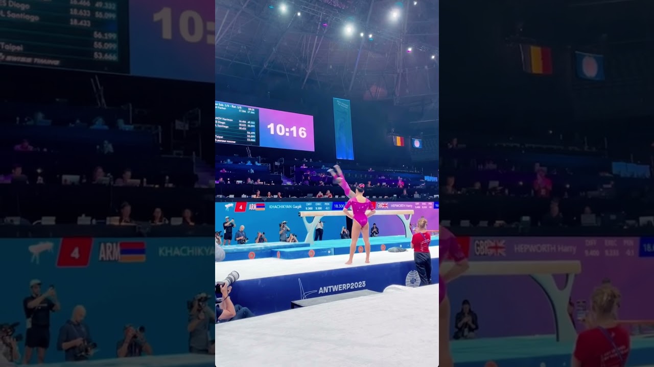 Simone Biles Training Her Full Twisting Double Dismount on Beam
