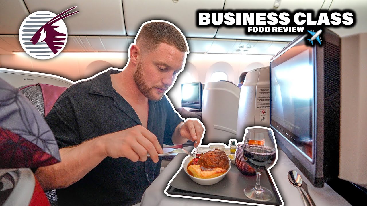 Wie schmeckt das Essen in der BUSINESS CLASS bei Qatar Airways | Boeing 787-8 Dreamliner