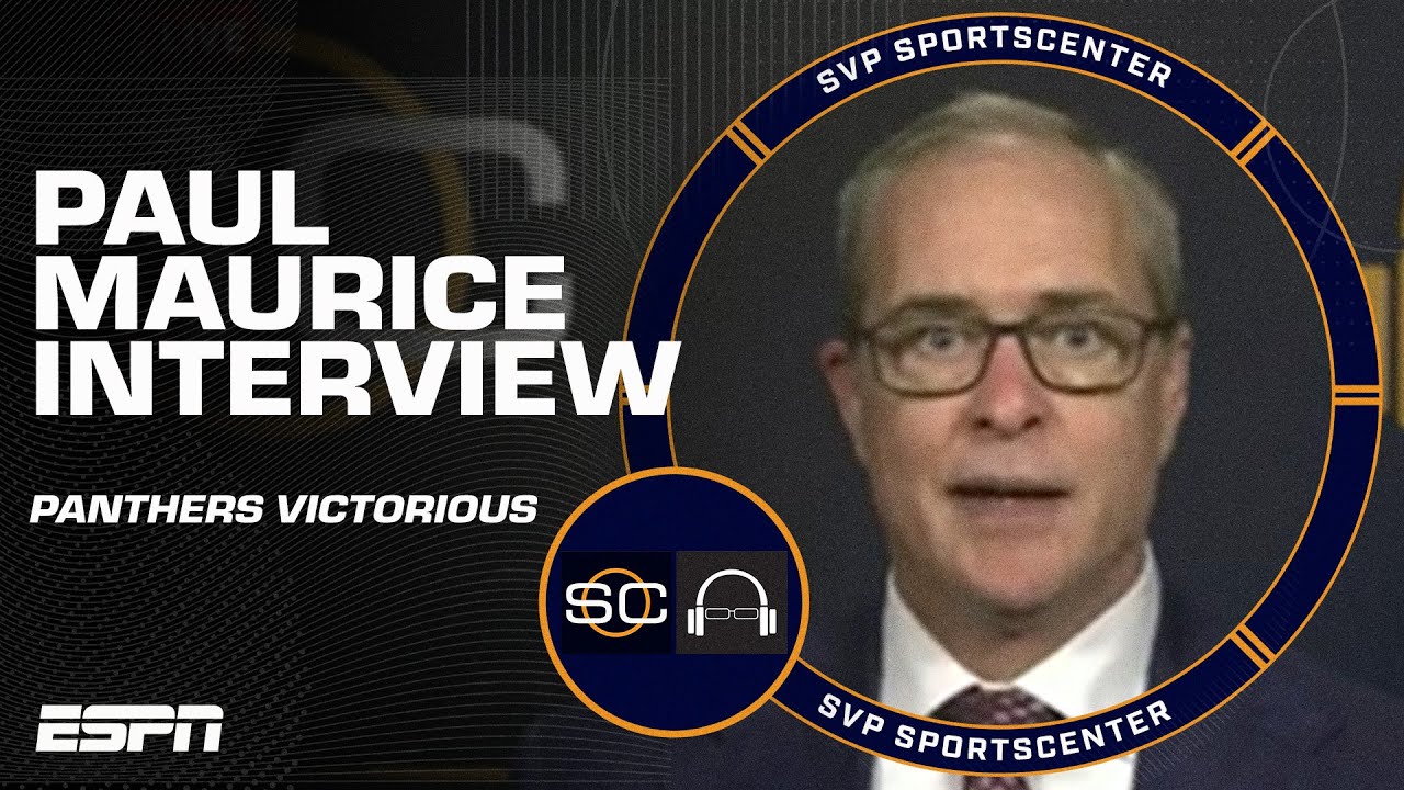 Paul Maurice at a loss for words after the Panthers' Stanley Cup victory 🏆 | SC with SVP