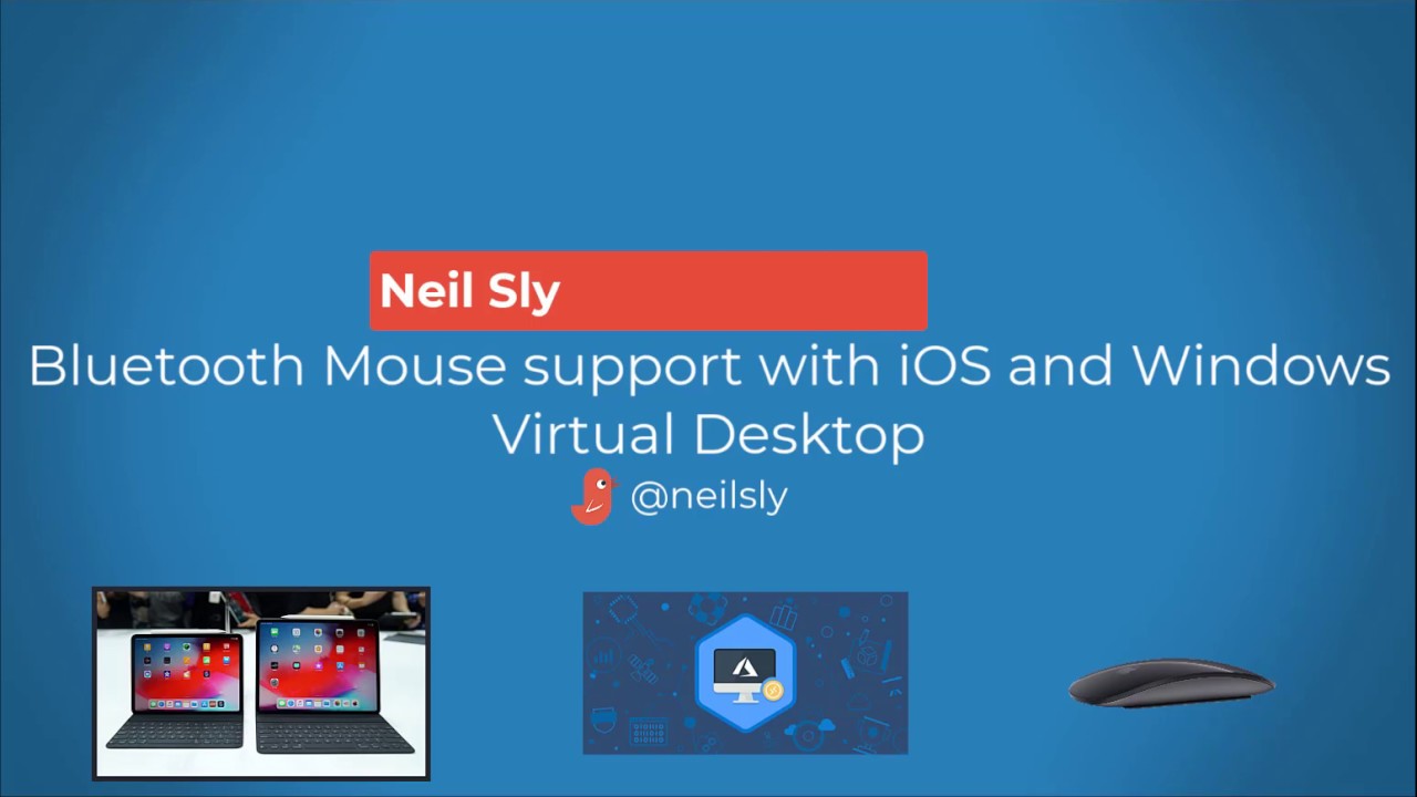 Bluetooth mouse support with iOS and Windows Virtual Desktop