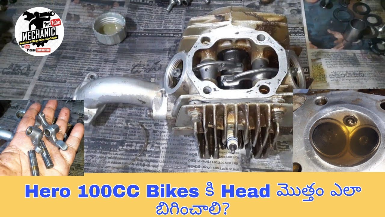 How To Fit Hero 100CC Bikes Head In Telugu||Kadthal Village Bike Mechanic