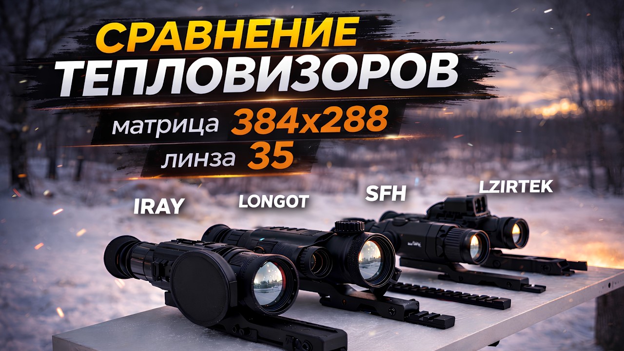 Сравнение тепловизоров на 384ой матрице 35 линзе | Longot, SFH, IRAY, LZIRTEK