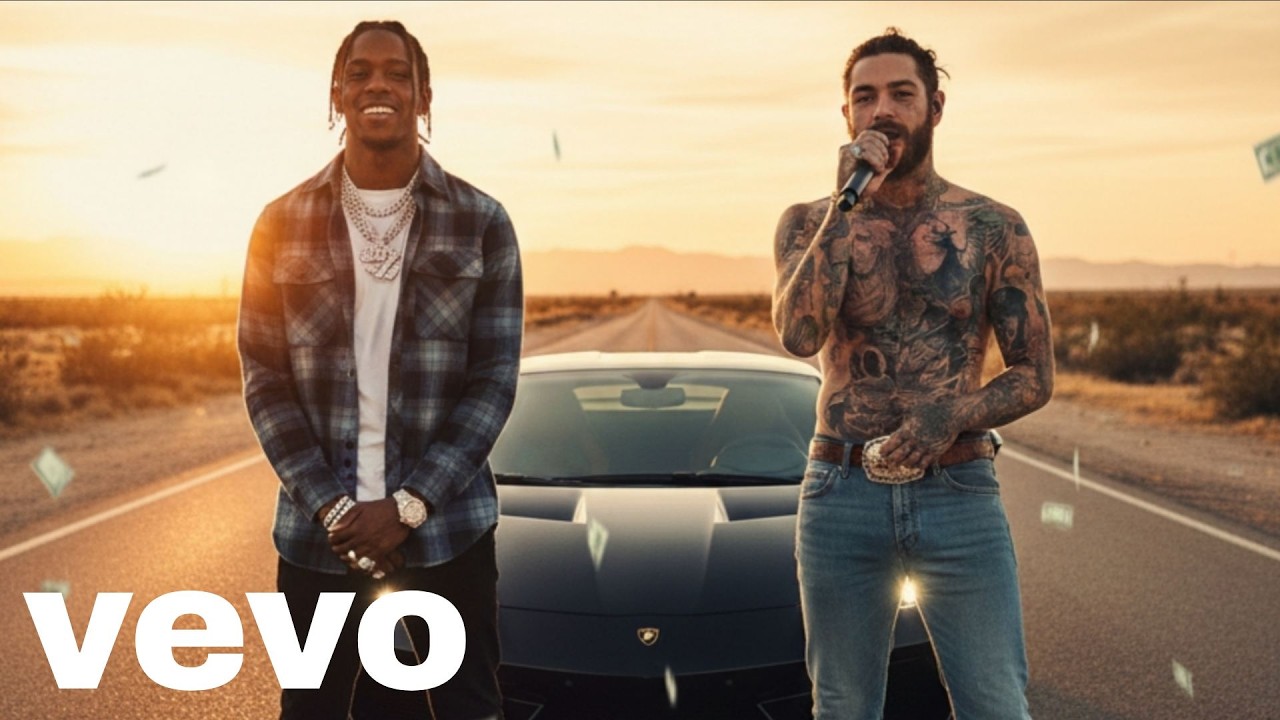 Post Malone x Travis Scott  - Ghost In The Lambo (Lyrics) | 2026 Dark Trap Anthem