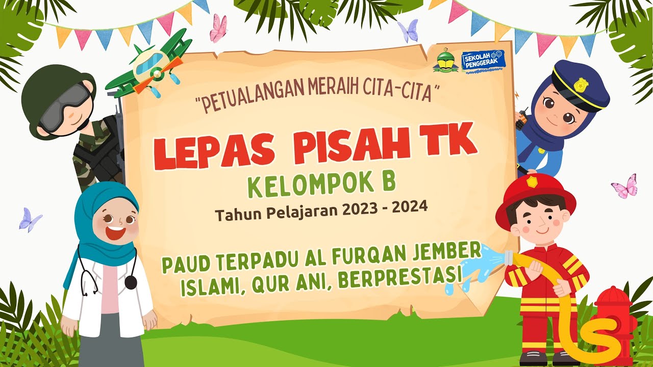 Live Streaming Lepas Pisah TK B PAUD Terpadu Al Furqan Jember