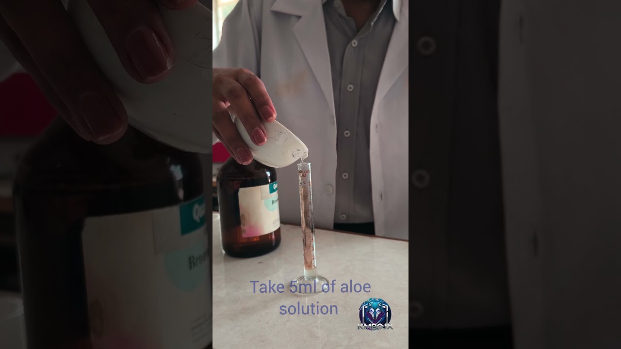 Chemical test for aloe (part-2)#experiment , #pharmacy , #science ,#pharmacognosy