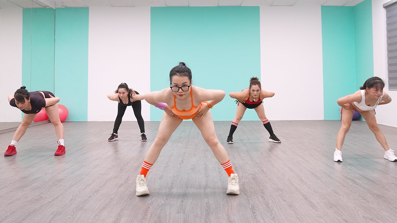 Cách ĐƠN GIẢN để GIẢM BÉO BỤNG nhanh nhất - Bài Tập Aerobic 30 Phút | Thuy Aerobic