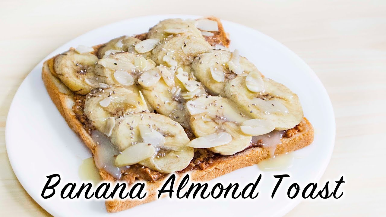 【一日一早餐】杏仁香蕉多士 Almond Banana toast＊Happy Amy