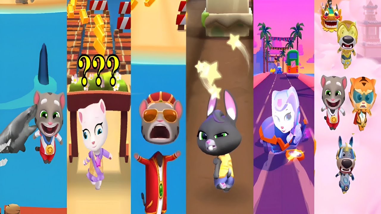 100 Funny Fails Talking Tom Gold Run VS Tom Hero Dash VS Tom Gold Run 2