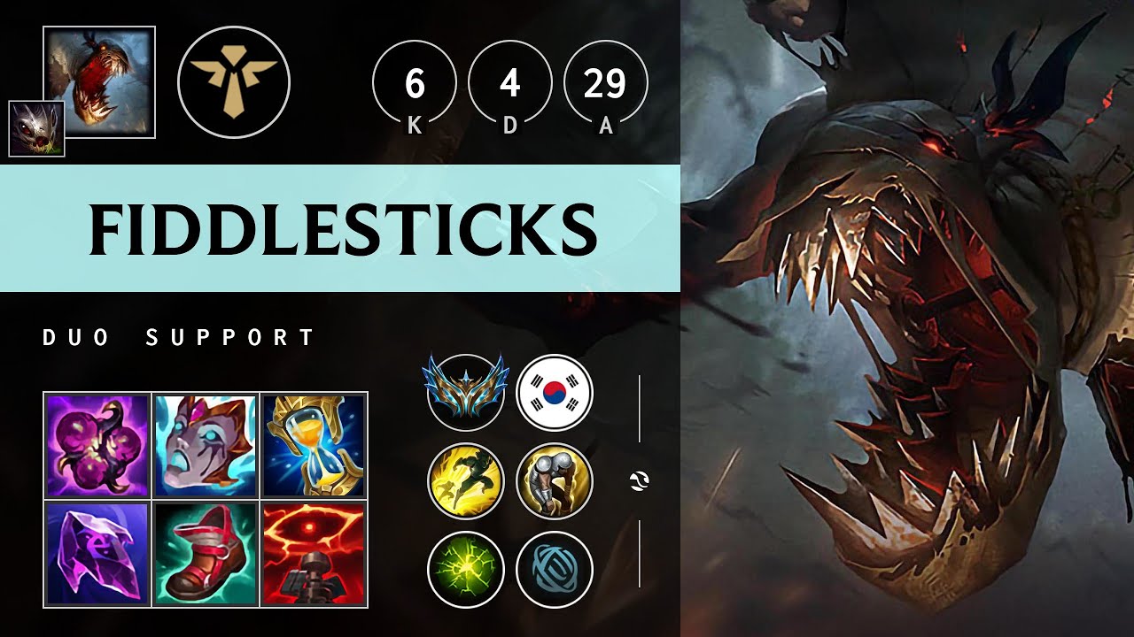 Fiddlesticks Support vs Poppy: Super CC - KR Challenger Patch 14.20