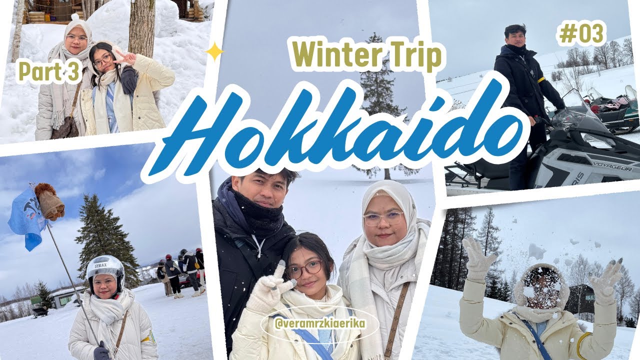 One Day Trip ke Asahiyama Zoo, Christmas Tree dan Ningle Terrace. Plus naik Snow Mobile.