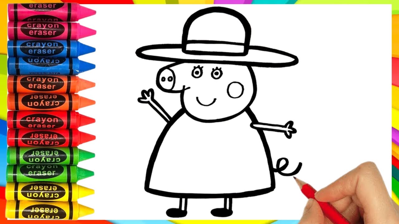 How to Draw Granny Pig | Peppa Pig's Grandmother