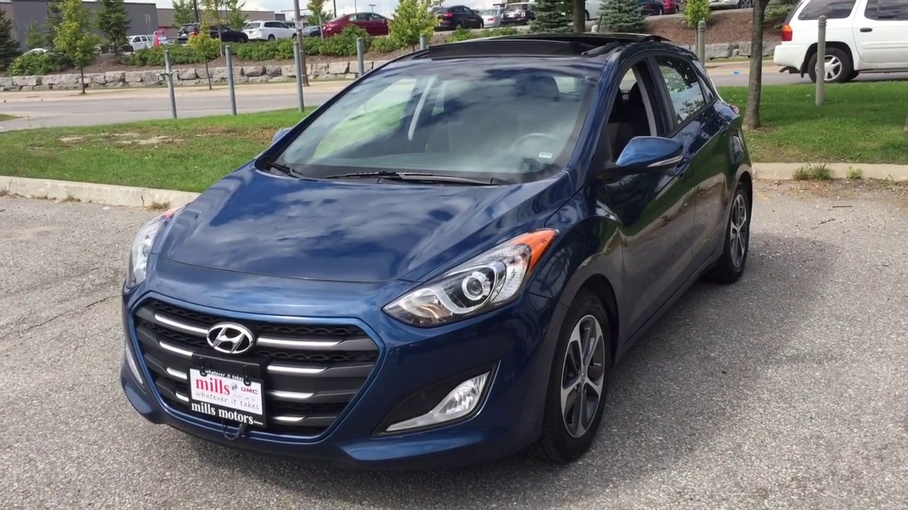 Blue 2016 Hyundai Elantra GT 5dr HB Auto Review Oshawa null - Mills Motors Buick GMC