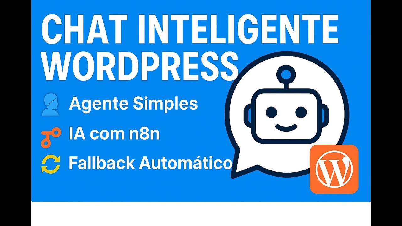 Chat Inteligente WordPress: Agente Simples + IA com n8n + Fallback Automático (Plugin Grátis)