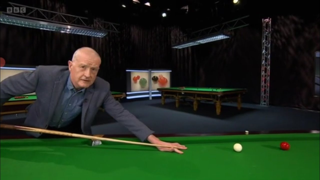KBV-482 Steve Davis Demonstrates Luca Brecel's Cue Power & Long Bridge.