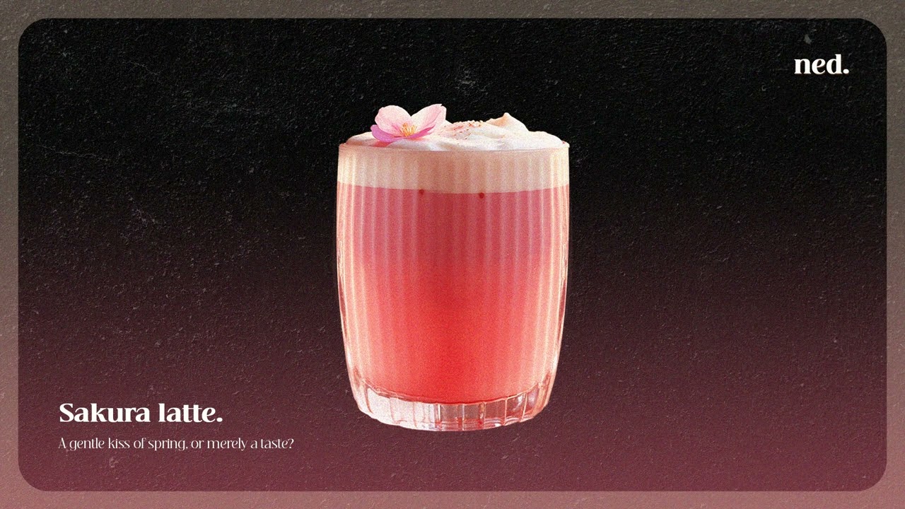 sakura latte.