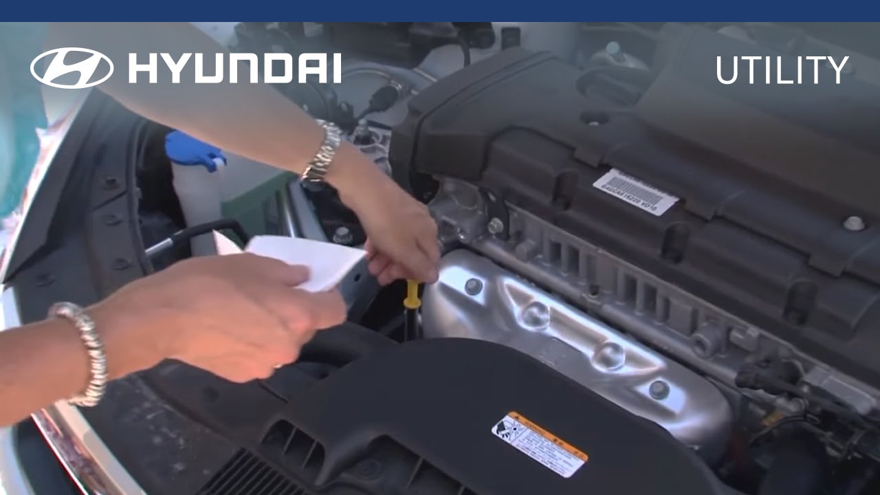 Hyundai | myHyundai | How to Check & Fill Engine Oil