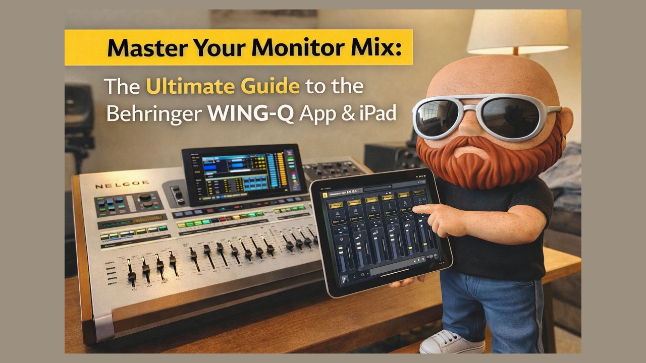 Освойте свой мониторный микс: полное руководство по приложению Behringer WING-Q и iPad.