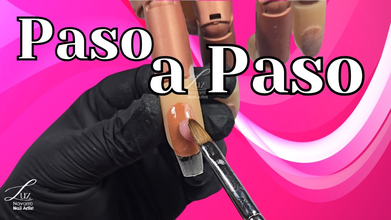 Técnica Híbrida en Uñas y diseño tutorial fácil