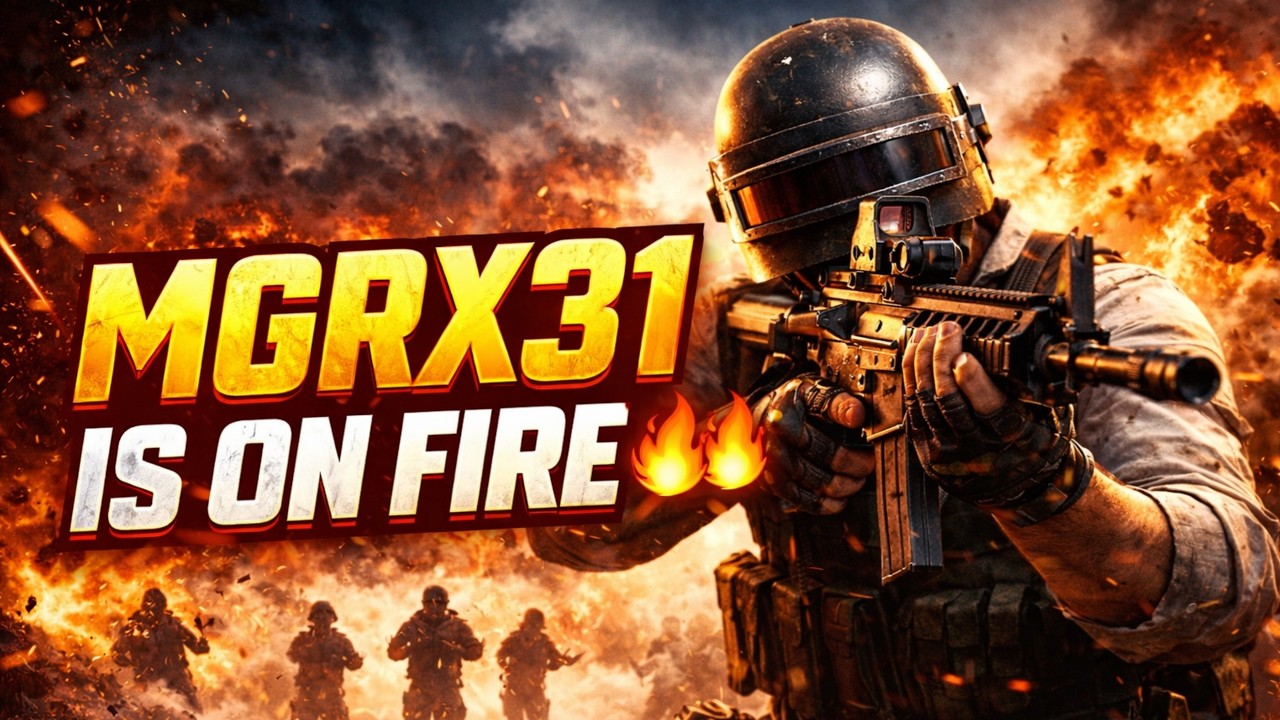 MGRX31 IS ON FIRE… 🔥 | Intense PUBG PC Live