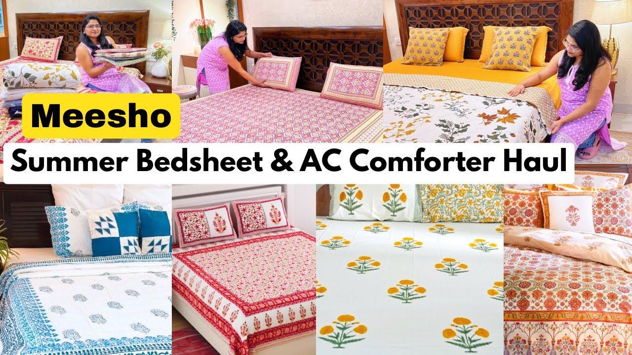 HUGE,SUPER AFFORABLE  Bedsheet & AC Comforter Haul | Bedsheet Starting at 289 |Home Furnishing Haul