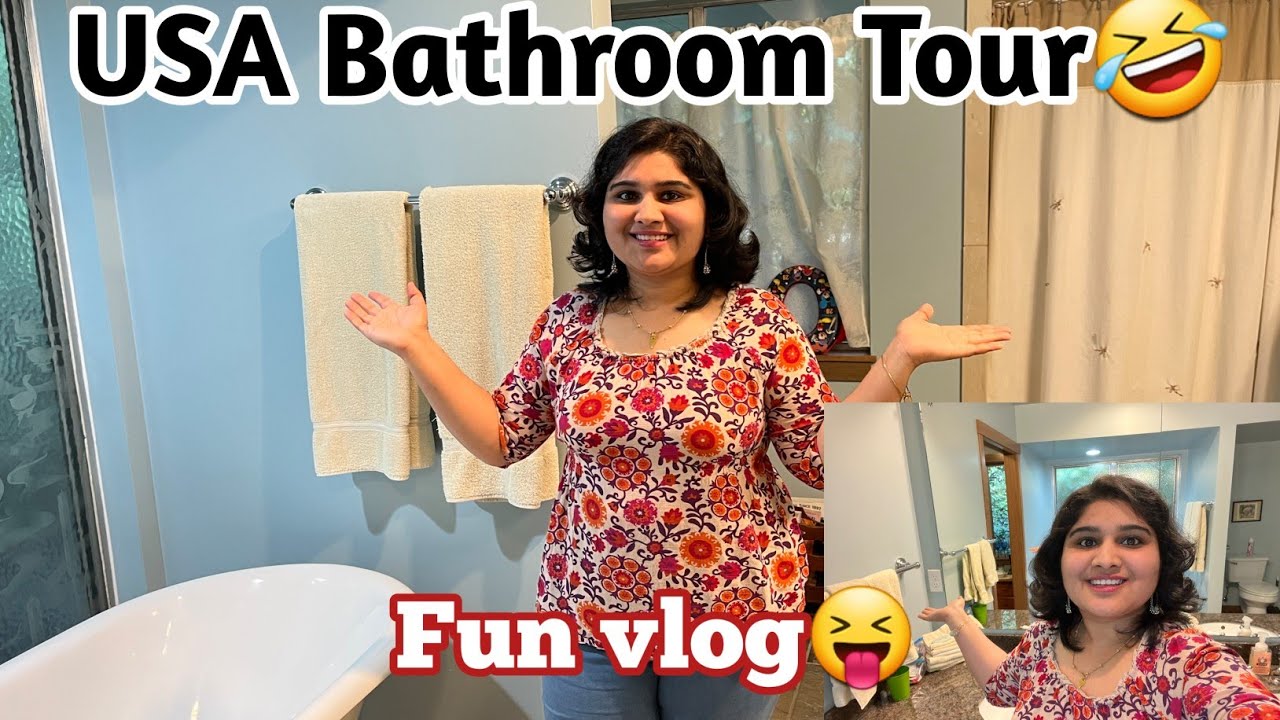 USA Bathroom Tour | No water only tissue 🤣 | Fun vlog | USA Tamil vlogs