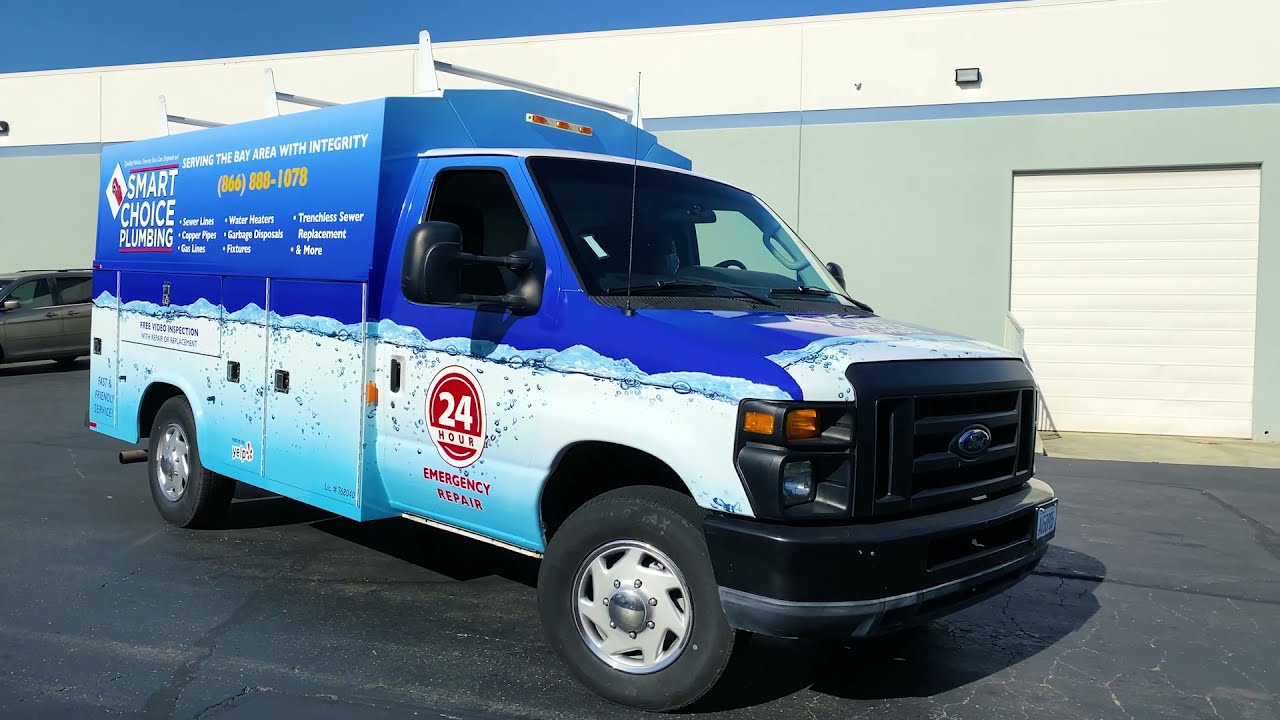 Full Graphic Commercial Wrap on Econoline Utility Truck