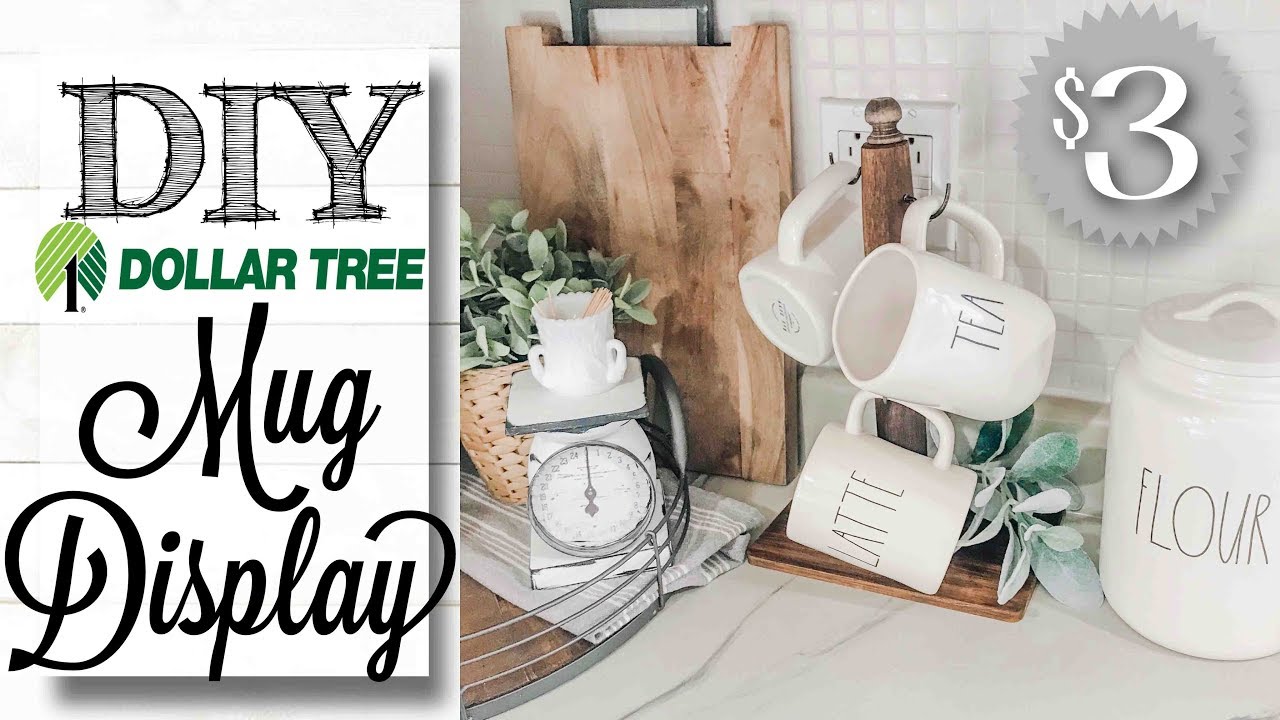 DIY Dollar Tree Mug Holder | $3 PROJECT