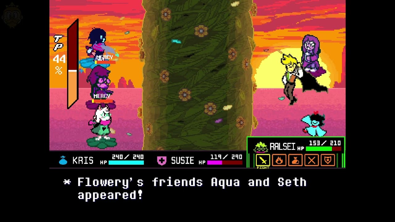 Deltarune Chapter 5 Flowery Boss Battle - How to Beat Flowery (Pacifist/Mercy)