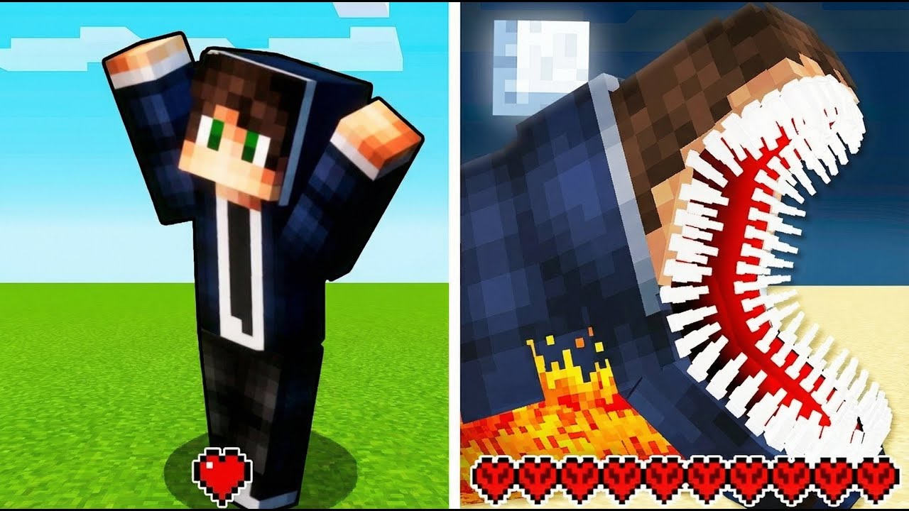 Svaki Put Kad Dobijem Štetu, Pretvaram Se U Poznato Čudovište u Minecraftu...
