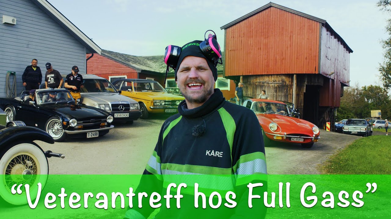 Veterantreff på Flate Gård med Full Gass og Kåre Svæsaspær!