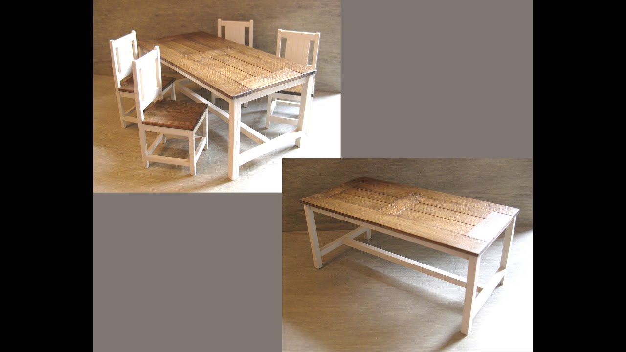 1/12th Scale Table & Chairs Tutorial - Part One - Table