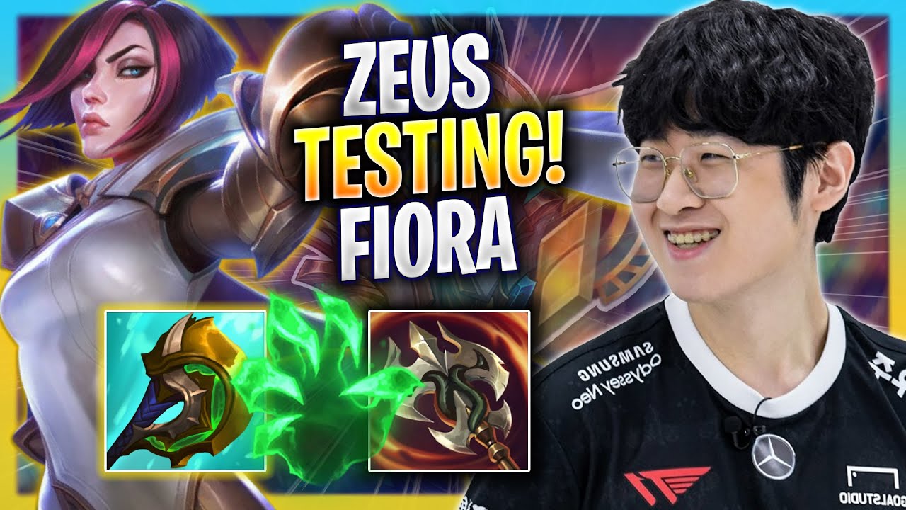ZEUS TESTING FIORA IN KOREA SOLOQ! - T1 Zeus Plays Fiora TOP vs Aatrox! | Bootcamp 2023