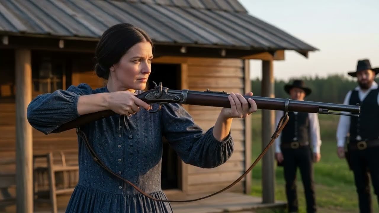 They Challenged a Lone Widow… Unaware the West’s Most Feared Rifle Was in Her Hands.