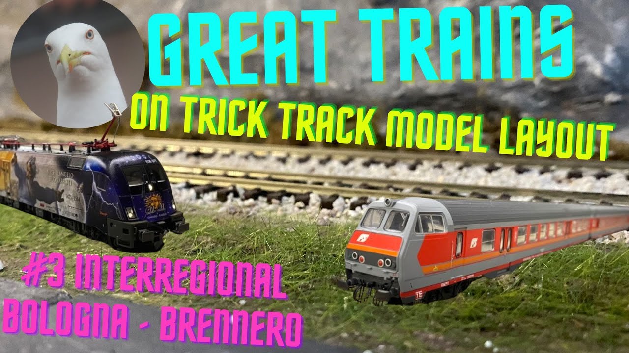 Great trains on Trick Track model layout - ep03 interregional train Bologna - Brennero 1995-1999