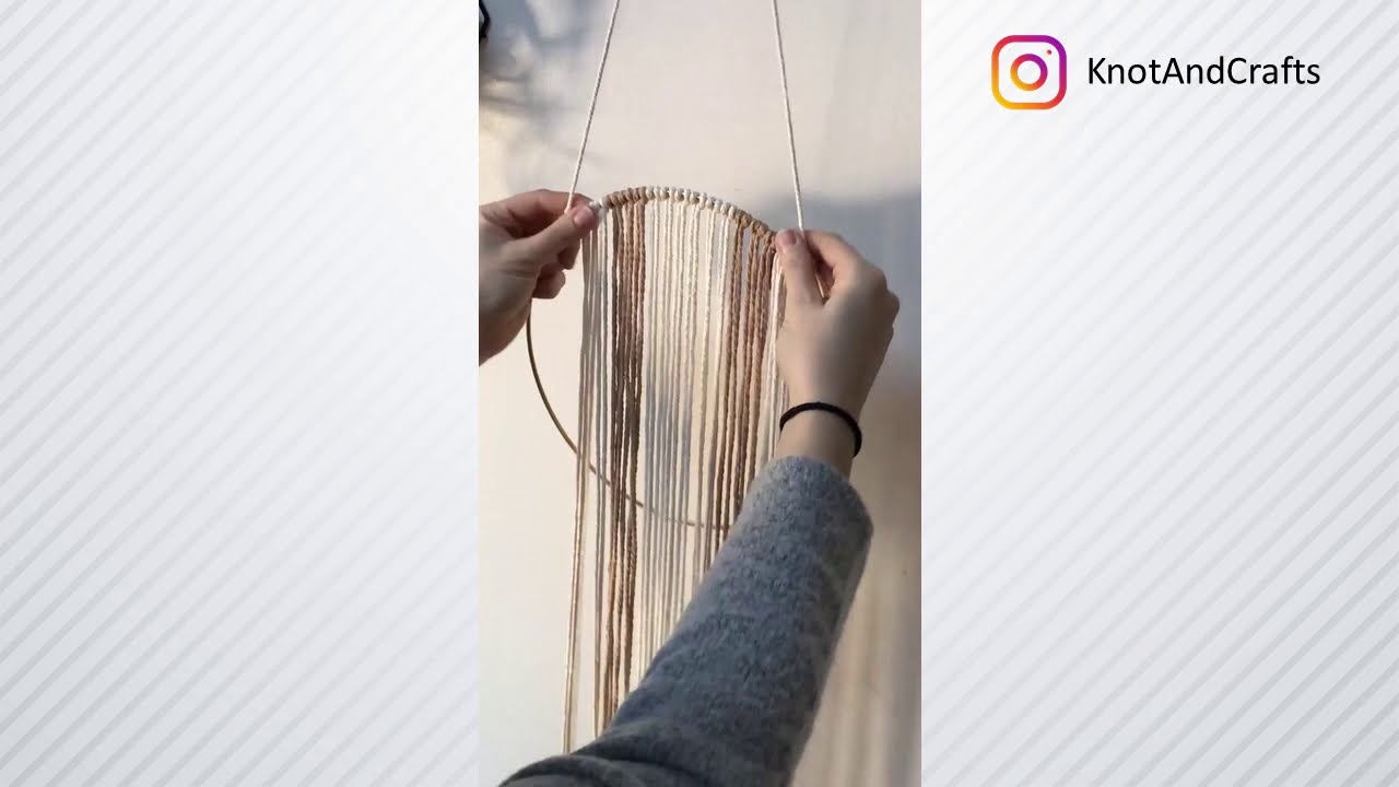 Macrame Hoop Wall Hanging Tutorial