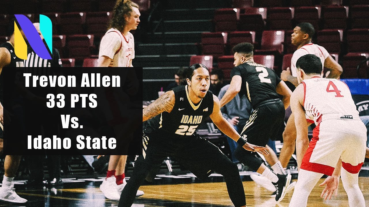 Trevon Allen Idaho Vandals 33 PTS vs Idaho State Bengals | SENIOR NIGHT