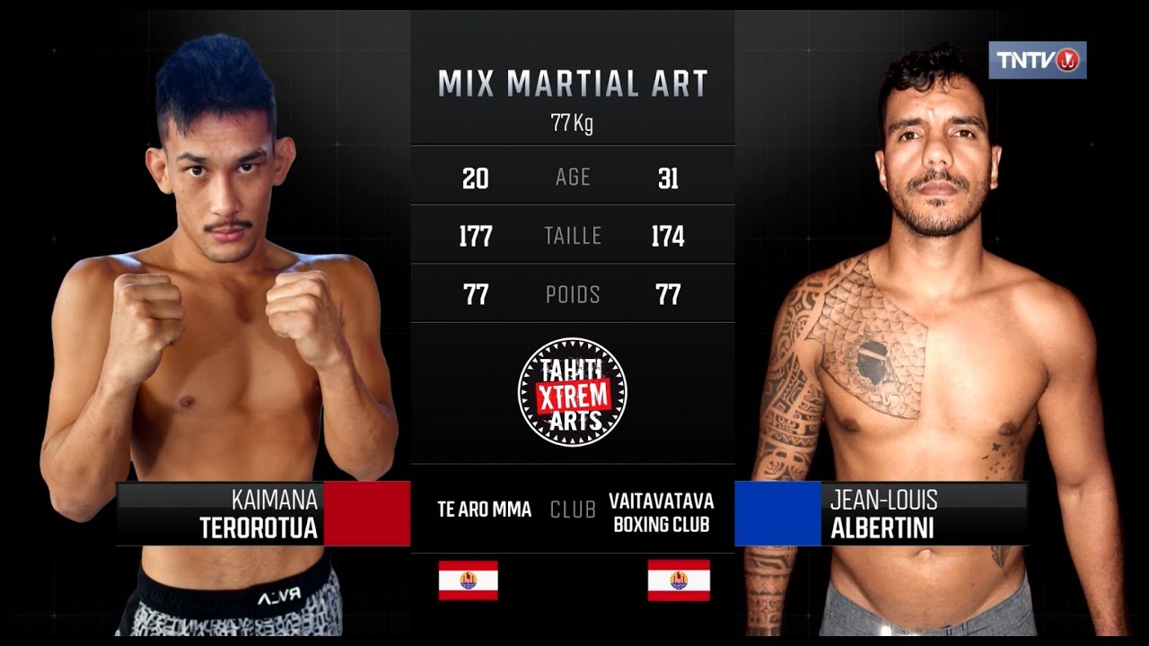 Kaimana TEROROTUA vs Jean-Louis ALBERTINI - Tahiti Xtrem Arts 3