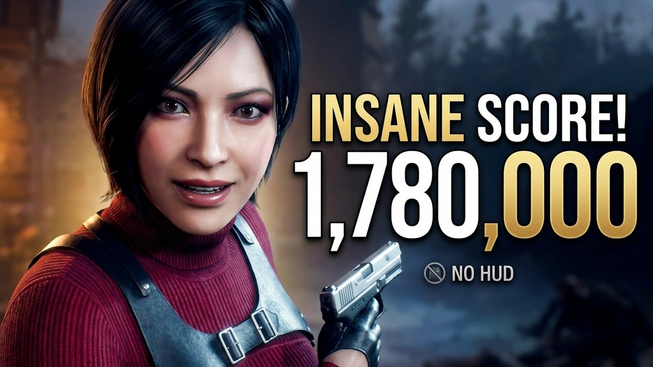 INSANE Ada Wong Mercenaries Run | 1.78M Score (NO HUD) | RE4 Remake
